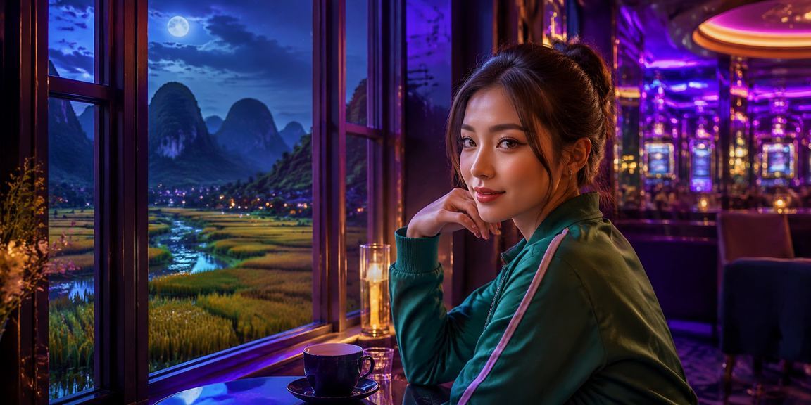 Cảnh quan Ninh Bình với không gian chơi casino và cà phê tại Việt Nam
