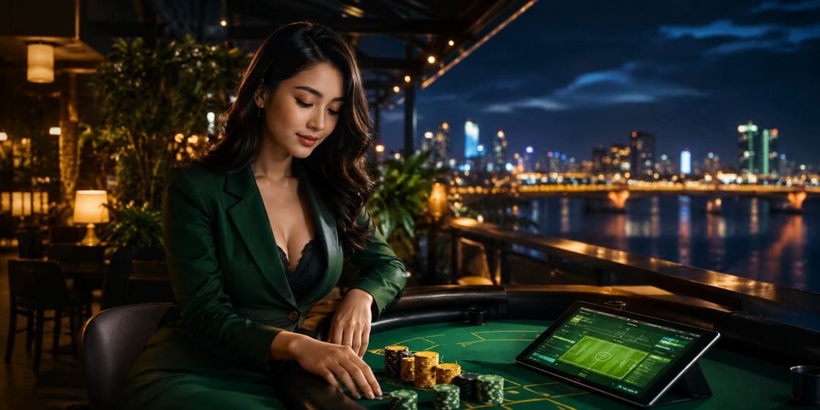 Người dùng tại Sài Gòn ngồi cà phê dùng điện thoại xem kèo và cá cược thể thao trực tuyến